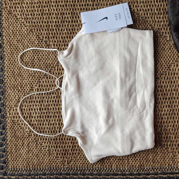 Nike Yoga Luxe Off-White Strappy Cami Tank - Picture 4 of 6